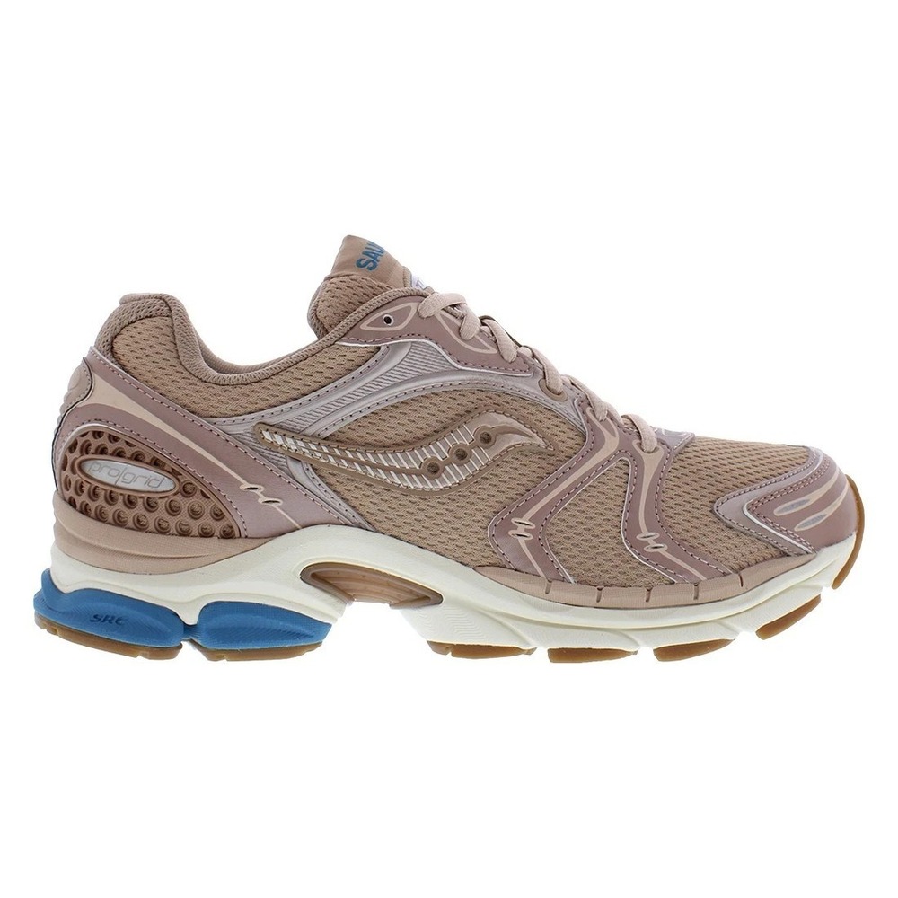 Saucony Progrid Triumph 4 Mens Size 12 Running Shoes Tan/Royal Sneakers S70805-3